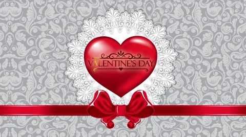 Valentines day white background Stock Footage 51441963