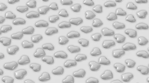 Valentine's Day White Hearts  스톡 동영상 59585240