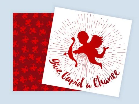 Valentines Daytwo sided flyer Stock Illustration