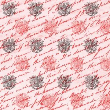 Valentines Digital Paper or Overlay 库存插图