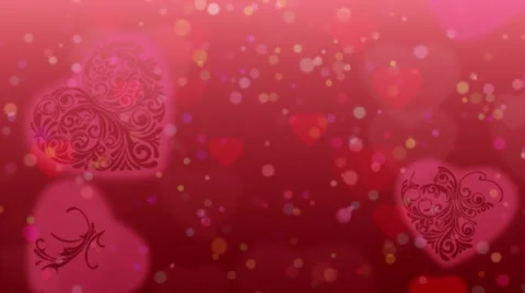 Valentines Heart background Video stock 59303901