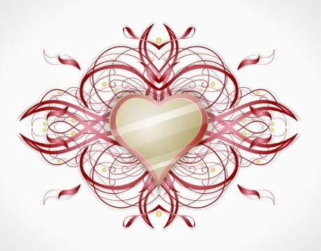 Valentines heart. Stock Illustration