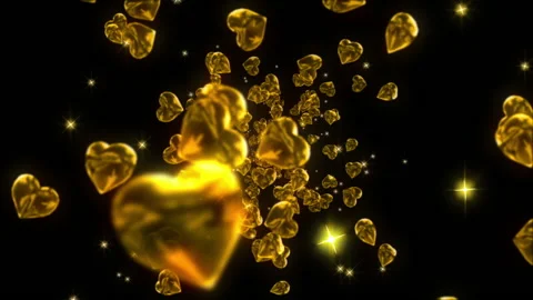 Valentines heart loop animation background Video stock 146504196