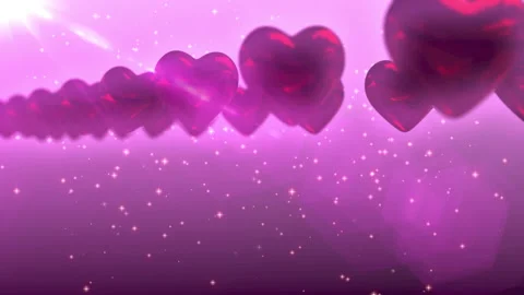 Valentines heart loop animation background Video stock 151811337