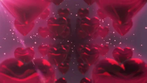 Valentines heart loop animation background Vídeos de archivo 151811350