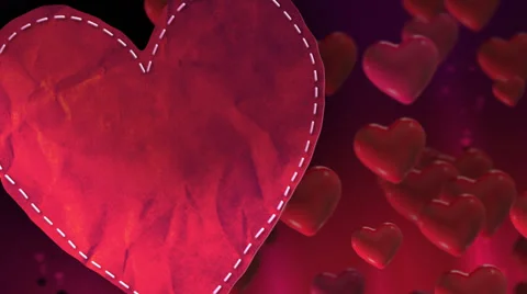Valentines Heart Loop Stock Footage 33910426