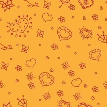 Valentines heart pattern Stock Illustration