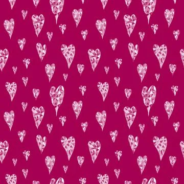 Valentine's heart pattern Stock Illustration