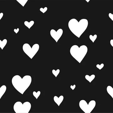Valentines heart seamless pattern design. Stock Illustration