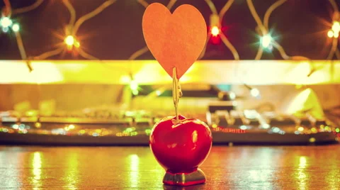 Valentine's heart timelapse Stock Footage 55599186