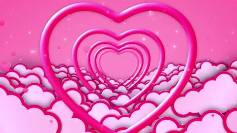 Valentines Hearts Background Stock Footage 204144035