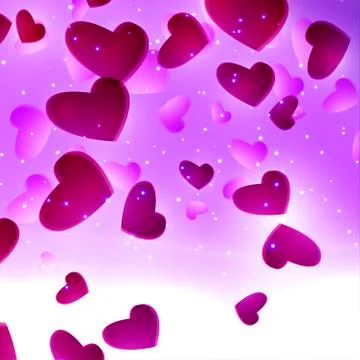 Valentines Hearts background Stock Illustration