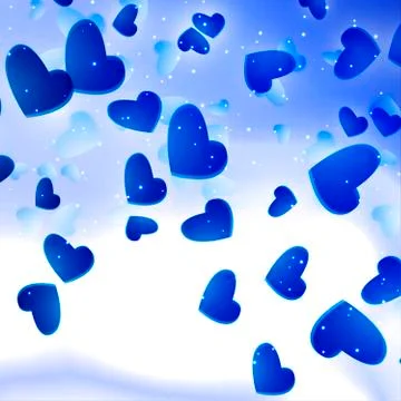 Valentines Hearts background Illustrazione stock
