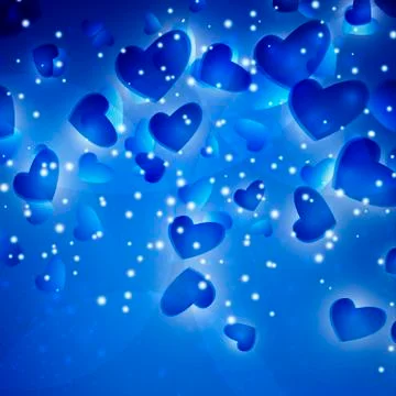 Valentines Hearts background Stock Illustration