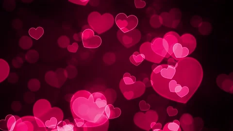 Valentines Hearts background Loop Stock Footage 229312666