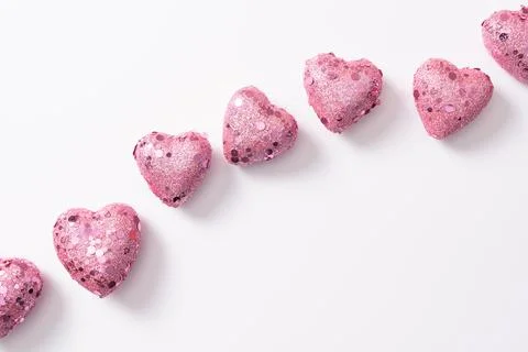 Valentine's hearts background Stock Photos
