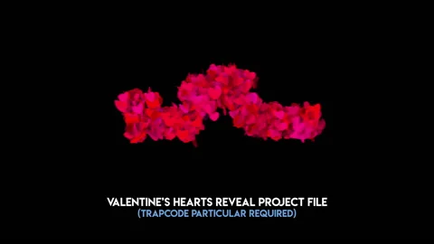 Valentines Hearts Text or Logo Reveal 스톡 After Effects