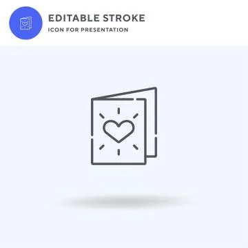 Valentines icon vector, filled flat sign, solid pictogram isolated on white Stock Illustration