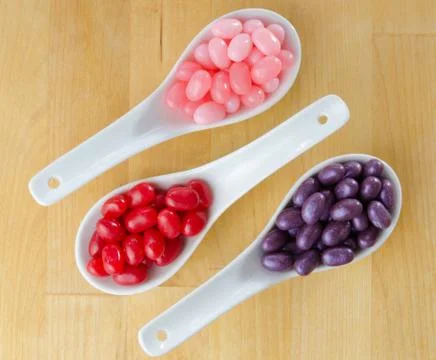 Valentines jelly beans parallel Foto stock
