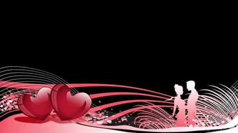 Valentines lowerthird 01 01+alpha Stock Footage 23400486
