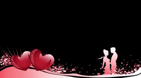 Valentines lowerthird 01 03+alpha Stock Footage 23401239
