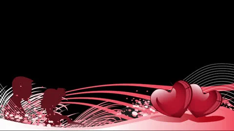 Valentines lowerthird 02 01+alpha Stock Footage 23403057
