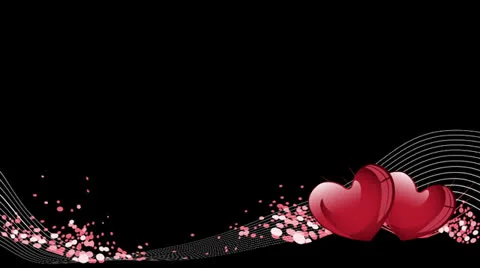 Valentines lowerthird 02 02+alpha Stock Footage 23403977