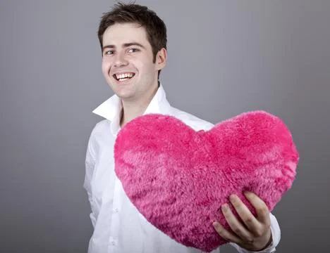 Valentine's Man Stock Photos