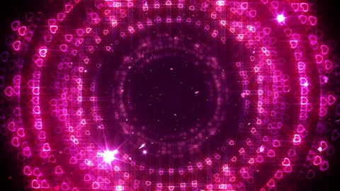 Valentine's Party Glitters Background 库存影片 348021025