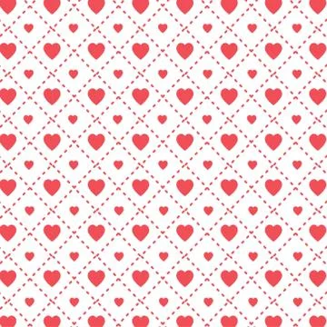 Valentine's pattern background vector Stock Illustration