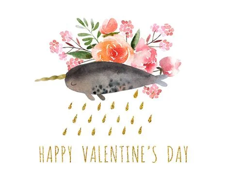 Valentine's postcard Stock Illustration