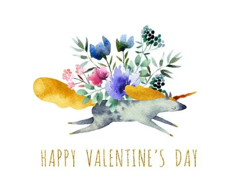 Valentine's postcard Stock Illustration
