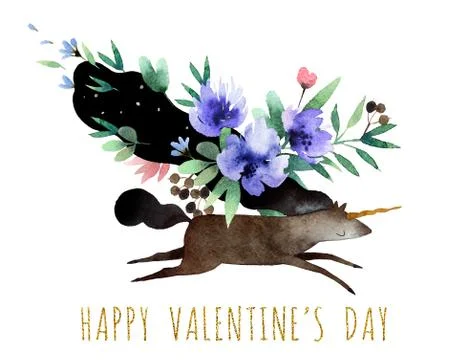Valentine's postcard Stock Illustration