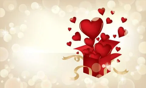 Valentines Present Stock Illustration
