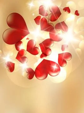 Valentines Red Abstract. Stock Illustration