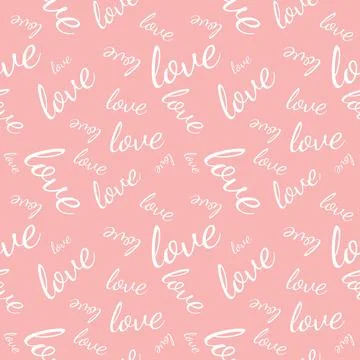 Valentine's seamless pattern vector doodle background digital paper illustration Illustrazione stock