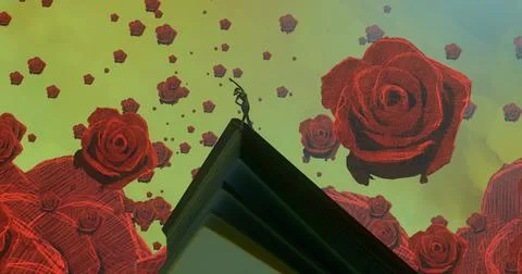 Valentines theme. Imaginary world. Surreal alternative realm. Stock Illustration