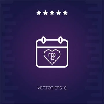 Valentines vector icon Stock Illustration