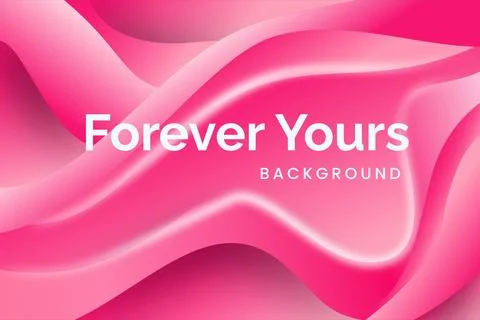 Valentine's Wavy Background Stock Illustration
