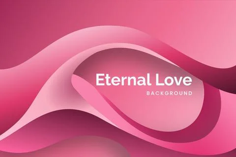 Valentine's Wavy Background Stock Illustration