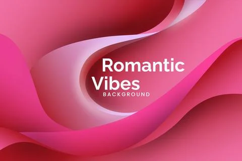 Valentine's Wavy Background Stock Illustration