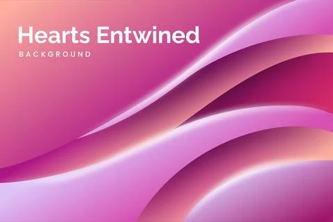 Valentine's Wavy Background Stock Illustration