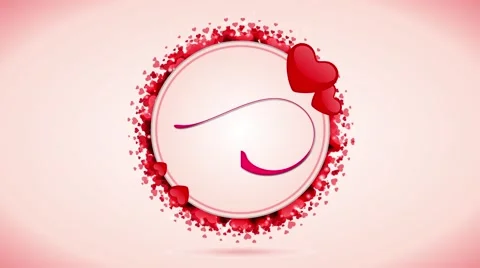 Valentines &amp; wedding animated background Stock Footage 51331416