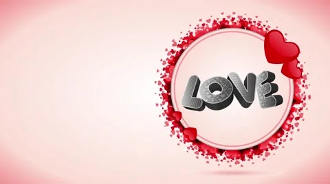 Valentines &amp; wedding animated background Stock Footage 51363506