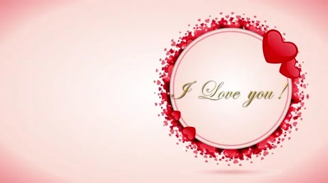Valentines &amp; wedding animated background Stock Footage 51363781