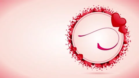 Valentines &amp; wedding animated background Stock Footage 51363977