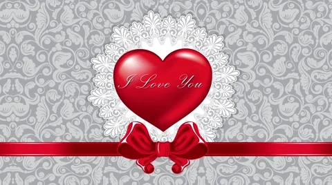 Valentines &amp; wedding animated background Stock Footage 51391378