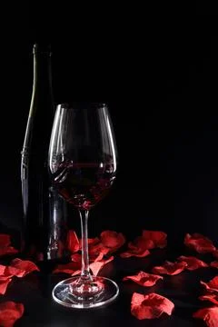 Valentine’s wine Stock Photos