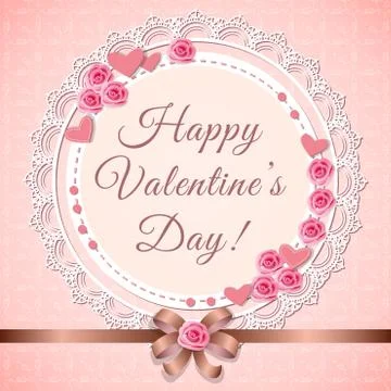 Valentin's day card Stock Illustration