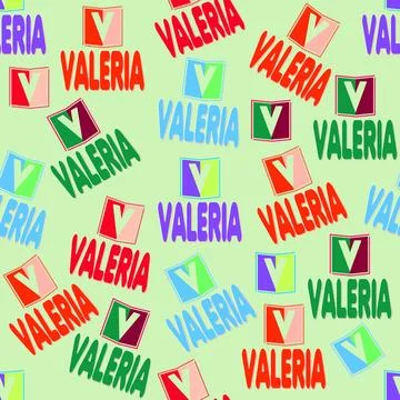 Valeria pattern Stock Illustration